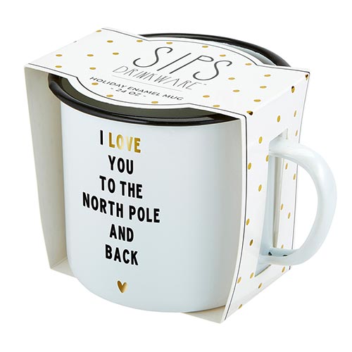 North Pole -  Holiday Enamel Mug