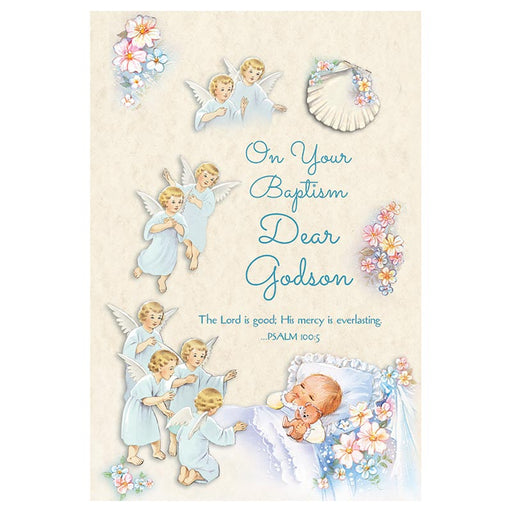 On Your Baptism Dear Godson - A Godson Baptism Card