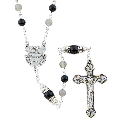 Onyx Intertwining Wedding Rosary