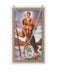 Laminated Holy Card Saint Christopher w/ 24" Medal Silver-Tone Pewter Chain
