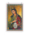 Laminated Holy Card St. Catherine with 18" Medal Silver-Tone Pewter Chain