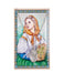 Laminated Holy Card St. Dymphna with Medal and 18" Silver-Tone Pewter Chain