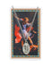 Laminated Holy Card Saint Michael w/ 24" Medal Silver-Tone Pewter Chain Military Protection St. Michael Armed Forces Protection Armed Forces Guidance