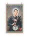 Laminated Holy Card St. Gerard and Pewter Medal with 24" Silver-Tone Chain