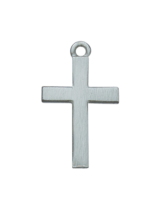 Simple Pewter Cross w/ 24" Silver Tone Chain Cross Necklace Cross for Protection Necklace for Protection Cross Necklaces