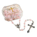 Pink Baptism Sacramental Rosary - 4 Pieces Per Package