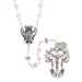 Pink Diamond-Cut Crystal Rosary - Paola Carola Collection