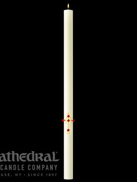 The Classic Collection Plain/ Blank Paschal Candle - Cathedral Candle - 51% Beeswax - 18 Sizes
