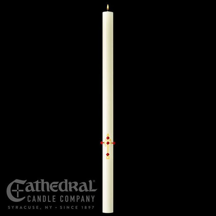 Plain/ Blank Paschal Candle - Cathedral Candle - Beeswax - 18 Sizes
