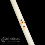 Plain/ Blank Paschal Candle - Cathedral Candle - Beeswax - 18 Sizes