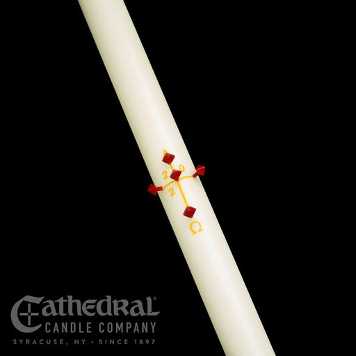 Plain/ Blank Paschal Candle - Cathedral Candle - Beeswax - 18 Sizes