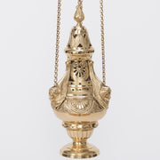Polished Brass Censer with Angels Traditional Thurible / Censer with Angels