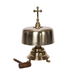 Polished Brass Gong with Mallet Polished Brass and Lacquered Standing Gong w/ Mallet