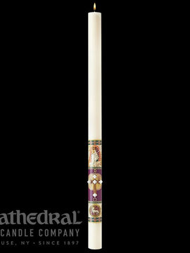 The Classic Collection Prince of Peace™ Paschal Candle - Cathedral Candle - 51% Beeswax - 18 Sizes