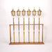 Processional Candlestick on Decorated Brass Pole Oak base stand to hold up to six processional items.