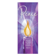 Purple Advent Candles Banner Set - Set of 5 Banners