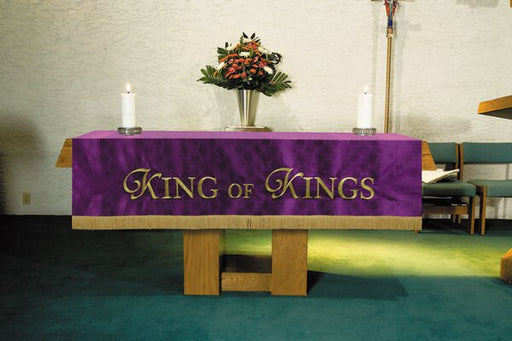 Purple Maltese Jacquard Altar Frontal