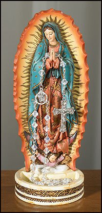 our lady of Guadalupe our lady of Guadalupe statue our lady of guadalupe figurine our lady of guadalupe home decor our lady of guadalupe rosary holder