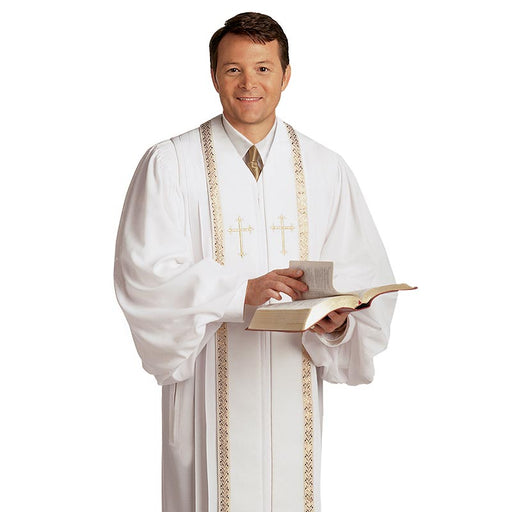 RT Wesley Pulpit Robe White