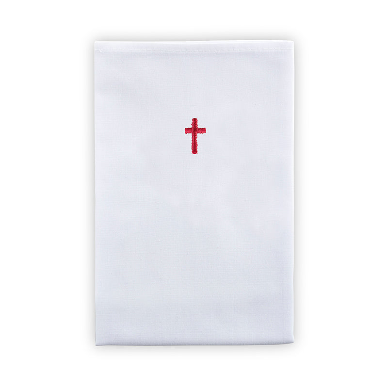 Red Cross Cotton Linen Lavabo Towel - 12 Pieces Per Package