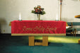 Red Maltese Jacquard Altar Frontal