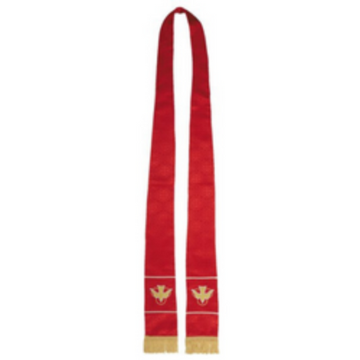 Red Maltese Jacquard Stole