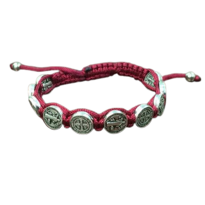 Red Slip Knot St. Benedict Bracelet