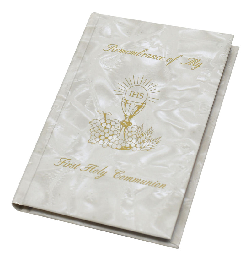 Remembrance Of My First Holy Communion - Girl - White Pearl