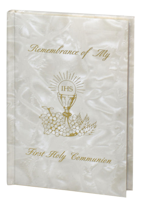 Remembrance Of My First Holy Communion - Girl - White Pearl