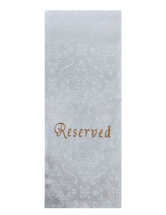 Pew Reserve Cloth - 4 Pieces Per Package
