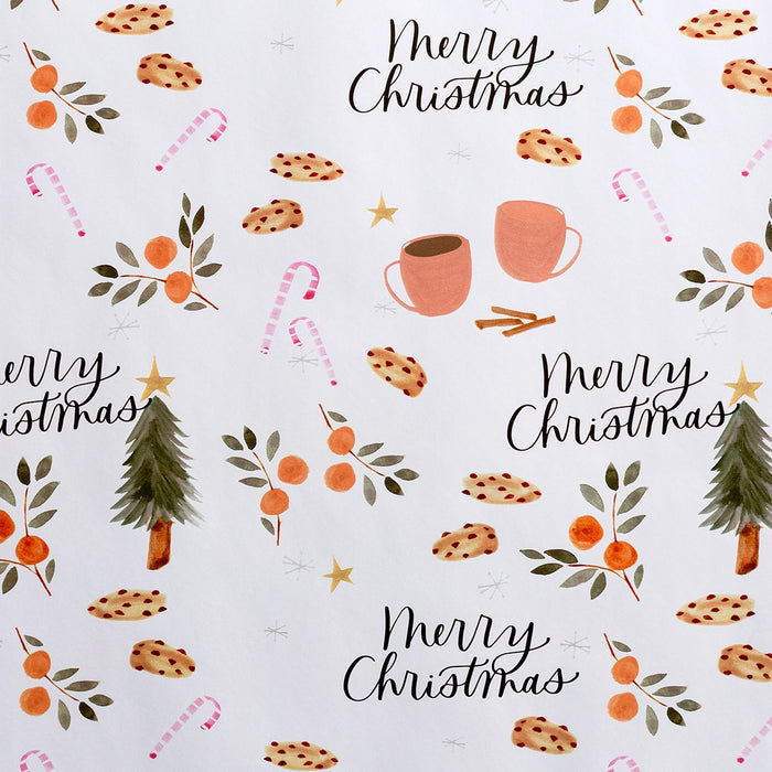 Reversible Christmas Wrapping Paper Bundle -  Studio 71 & Festive Florals