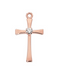 Rose Gold Pewter Cross with 16" Chain Rose Gold Pewter Cross NecklaceCross Necklace Cross for Protection Necklace for Protection Cross Necklaces