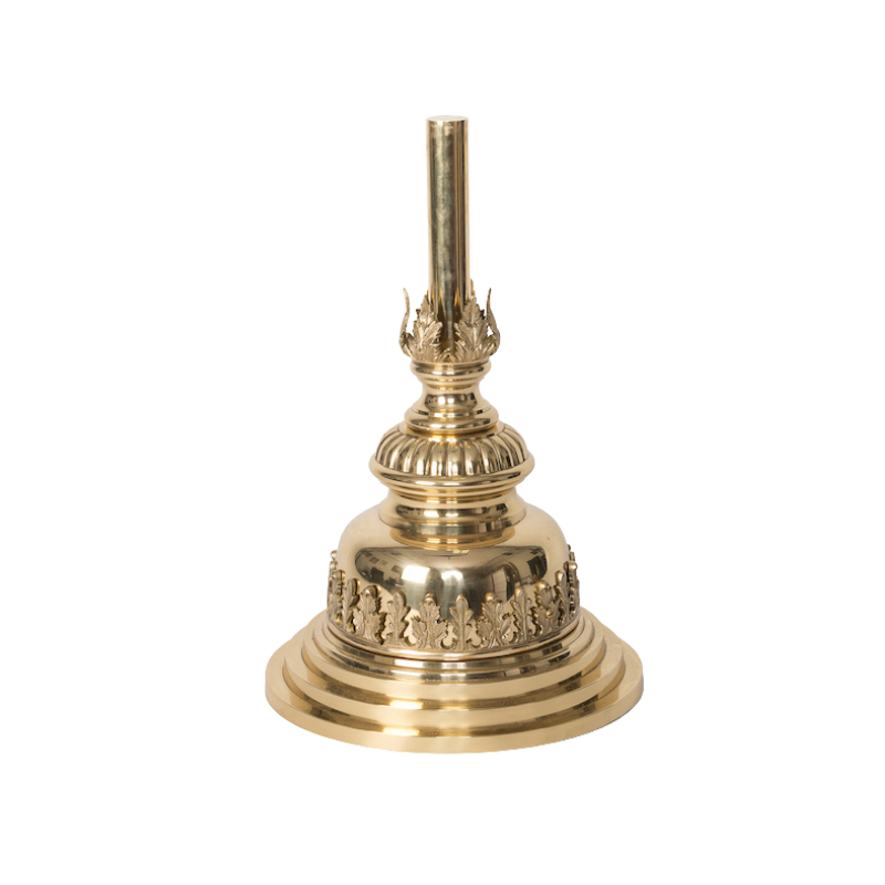 Round Solid Brass Processional Cross Base Stand — Agapao Store