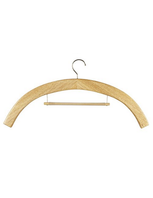 Rubber Wood Hanger - 6 Pieces Per Package