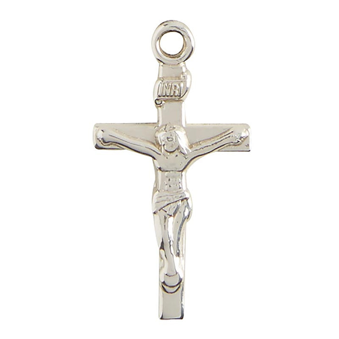 Baby Sterling Silver Crucifix with 18" L Chain