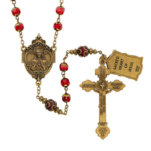 Sacred Heart Vintage Rosary