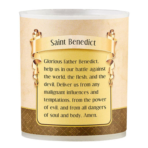 Saint Benedict Devotional Votive Candle