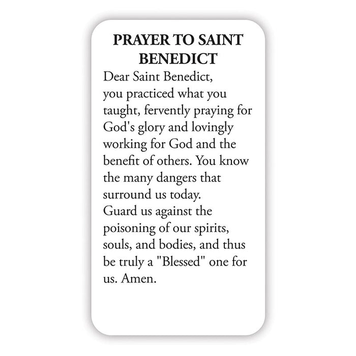 Saint Benedict Devotional Wallet - 12 Pieces Per Package
