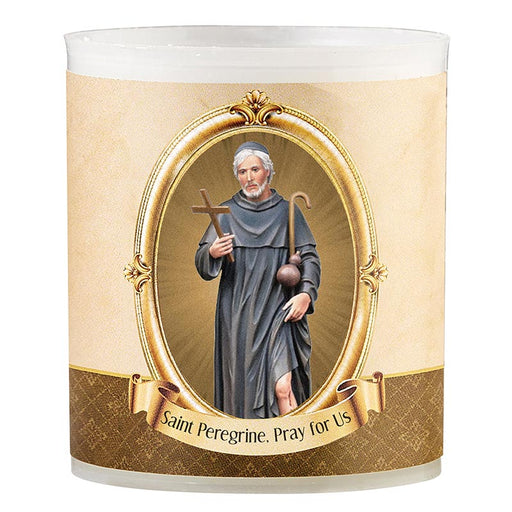 Saint Peregrine Devotional Votive Candle
