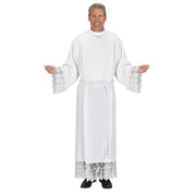 San Clement Roll Collar Alb