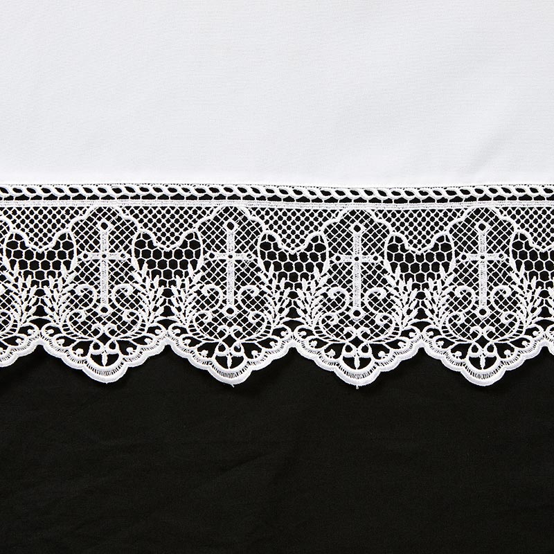 Santa Croce Roll Collar Alb