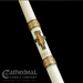 The SCULPT WAX ® Collection Cross of St. Francis Paschal Candle - Cathedral Candle - Beeswax - 18 Sizes