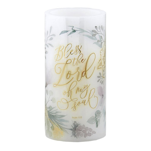 Shimmer LED Candles -Bless The Lord