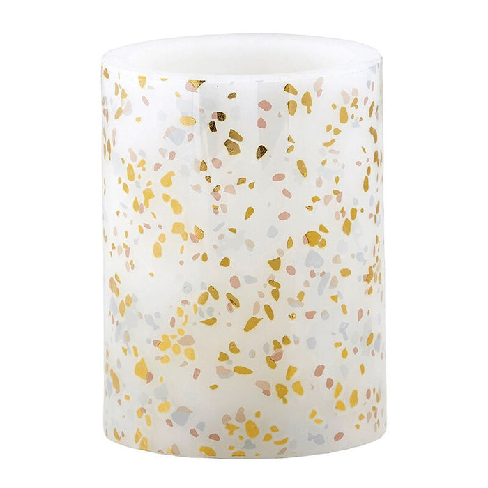 Shimmer LED Candles - Terrazzo