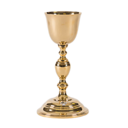 Simple Solid Sterling Silver Byzantine Style Chalice