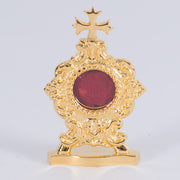Small French Style Reliquary Gold Plated French Style Reliquary Gold Plated Reliquary