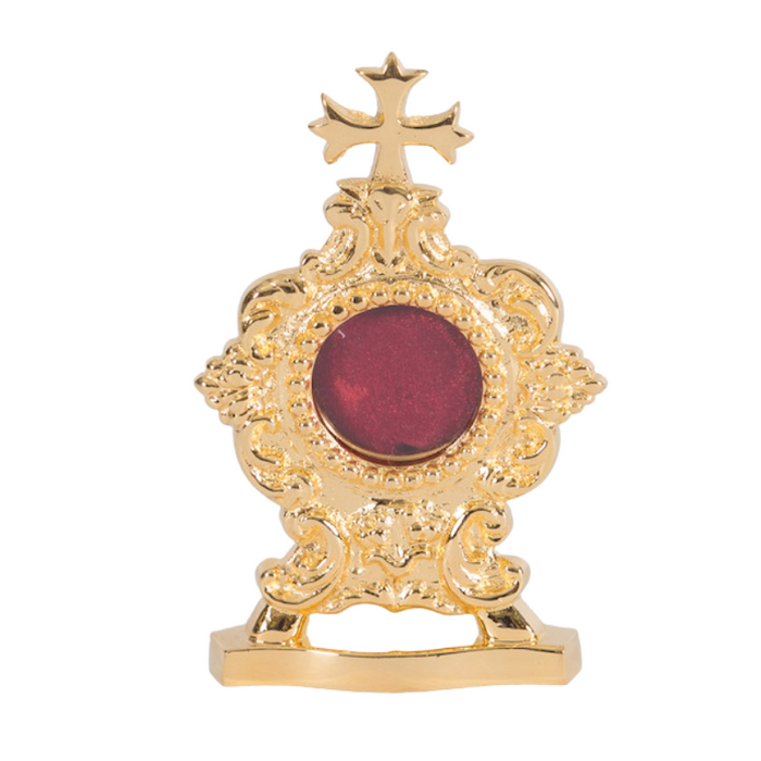 Small French Style Reliquary Gold Plated French Style Reliquary Gold Plated Reliquary
