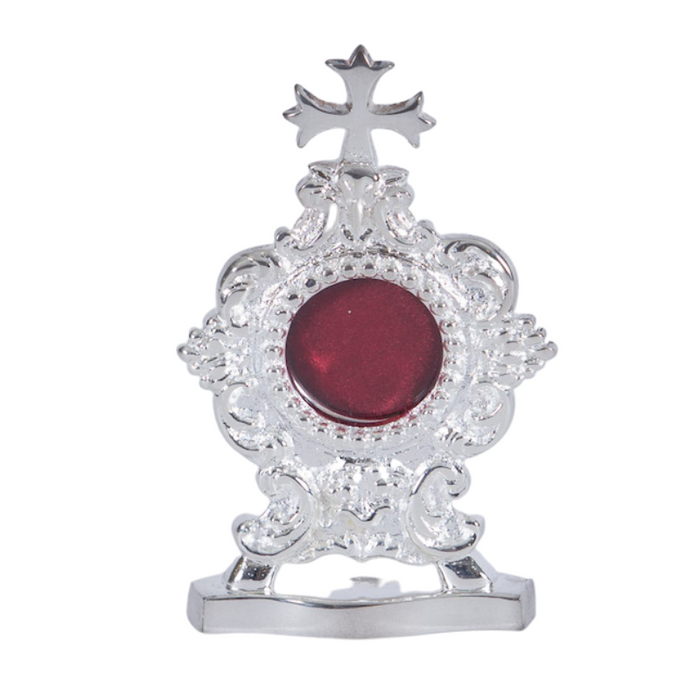 Small French Style Reliquary Silver Plated French Style Reliquary Silver Plated Reliquary