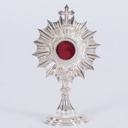 Small Ray of Light Reliquary Small reliquary for simple relic display Silver Plated Small Ray of Light Reliquary