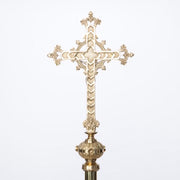 Small Solid Brass Processional Cross Small Processional Cross for child procession. Solid polished brass with Corpus and INRI in silver-plate.